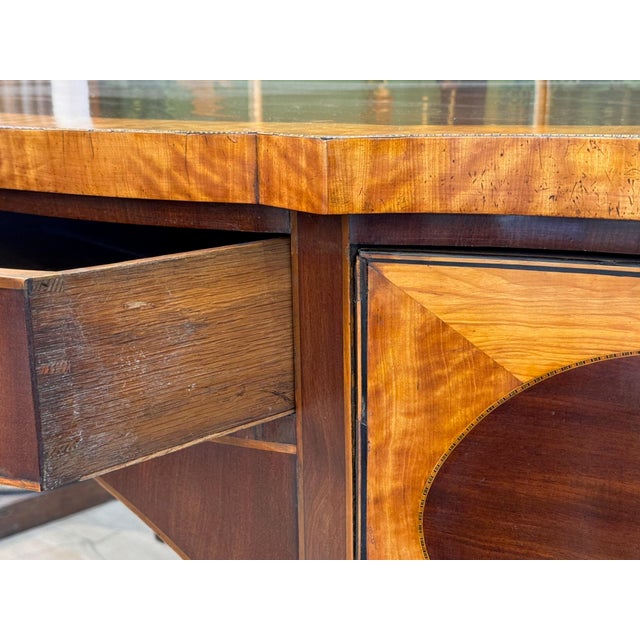 Early 19th C. English Hepplewhite Mahogany and Satinwood Sideboard For Sale - Image 9 of 15