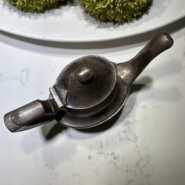 International Silver Vintage Chicago Edgewater Beach Hotel 8-Ounce Single-Serving Teapot For Sale - Image 4 of 7