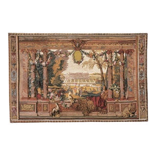 Chateau De Saint Germain Silkscreen Tapestry - 120 X 185 Cm (3'11" X 6'1") - Requires Rod Size Size 5 For Sale