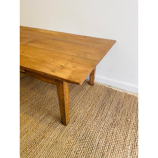 Rustic Vintage Coffee Table in Oak For Sale - Image 3 of 8