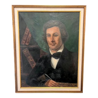 Antique Late 1800s Framed Portrait of a Young Gentleman For Sale