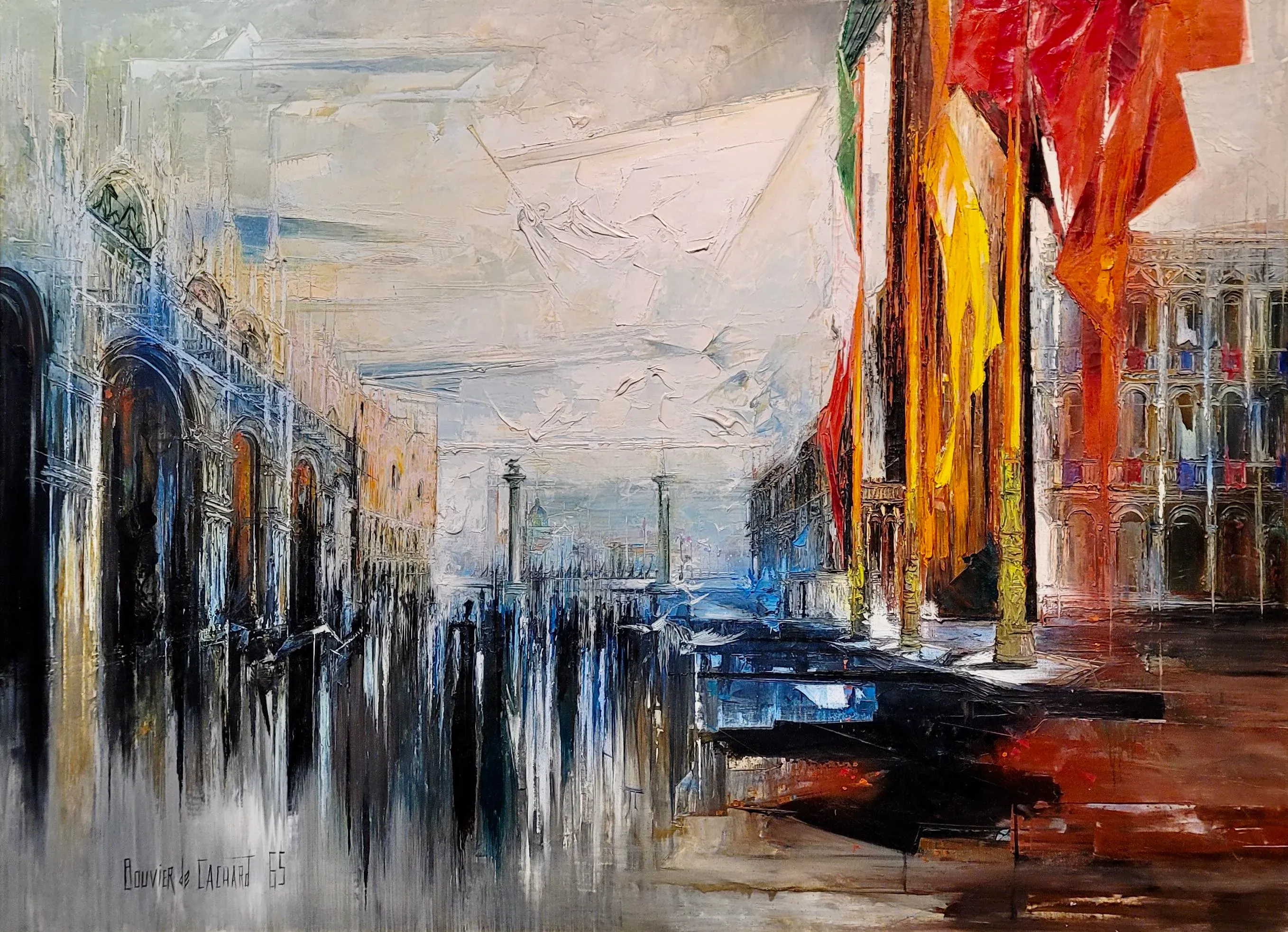 Regis De Bouvier De Cachard -1966 Piazza San Marco in Venice