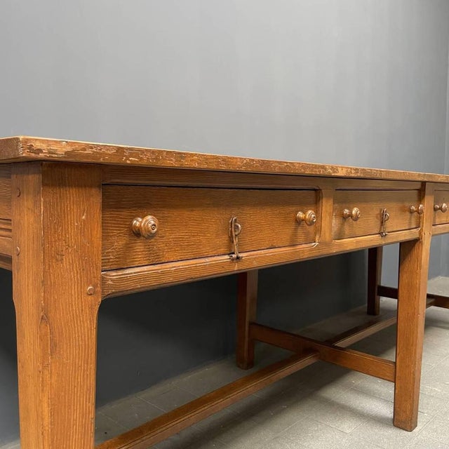 Large Drapery Fabric Table, 1880s For Sale - Image 18 of 18