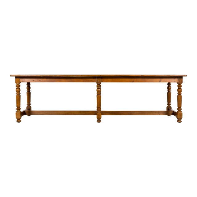 Mid-19th Century French Provincial Walnut Harvest Table For Sale