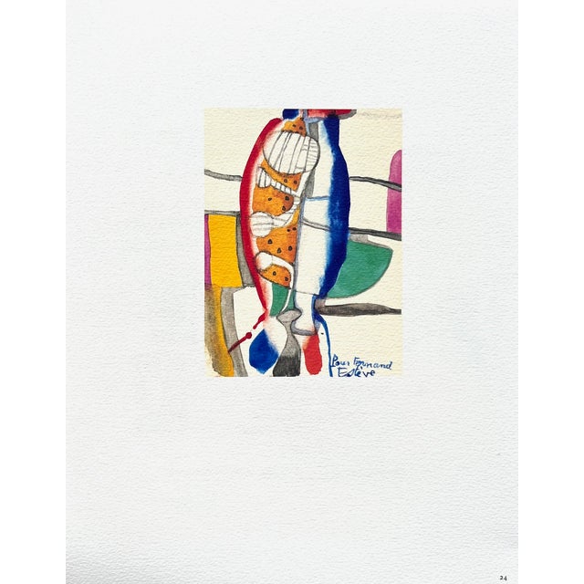 Abstract Maurice Esteve Cahier 24 Lithograph a Meme La Pierre 1982 For Sale - Image 3 of 3