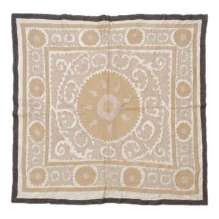 Vintage Embroidered Asian Suzani Wall Decor For Sale