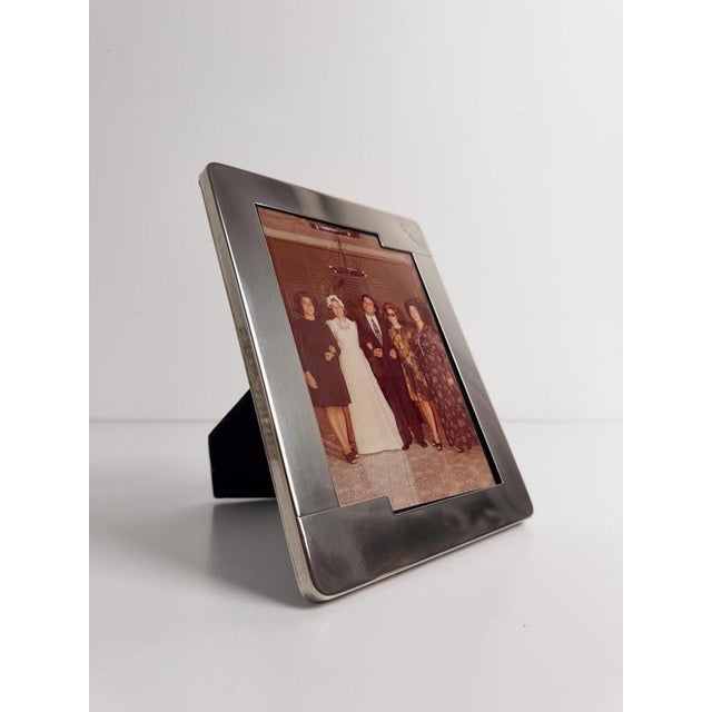 Silver-Plated Picture Frame by Pierre Cardin, France, 1970s For Sale - Image 13 of 14