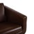 Pavo Leather Chrome Armchair in Brown with Manual Reclining Function by FSM For Sale - Image 9 of 18
