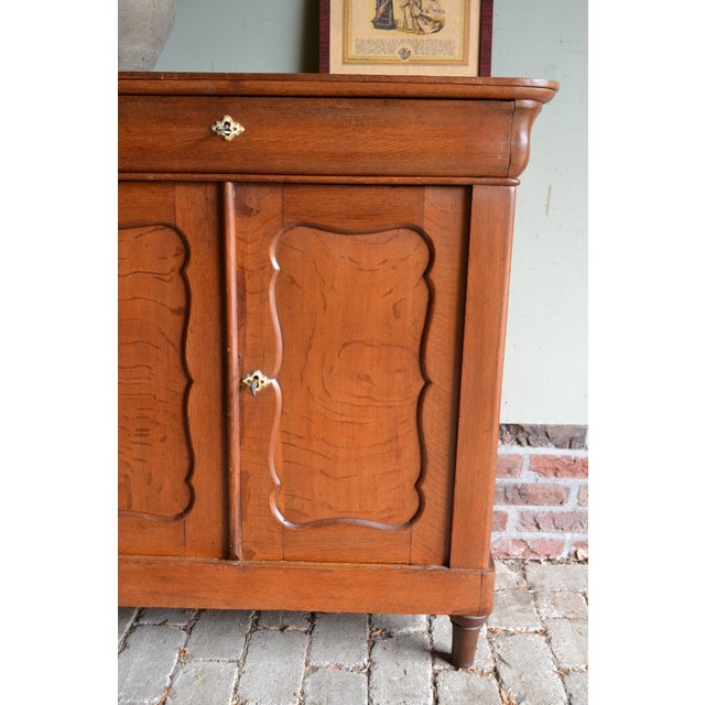 Antique Biedermeier Oak Maid's Wardrobe For Sale - Image 3 of 9