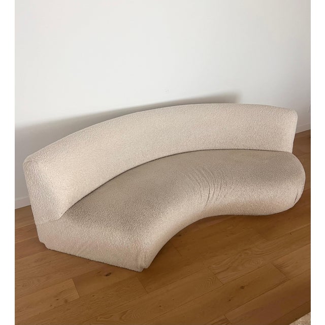 Vintage Biomorphic Sofa In Shearling, Late 20th Century For Sale - Image 4 of 12