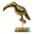Vintage Mid Century Exoticism Brass Tropical Toucan Bird Sculpture Figurine For Sale