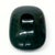 Ceramic Low Rounded Oblong Forest Green and Black Ceramic Vase Circa 1980s. For Sale - Image 7 of 10