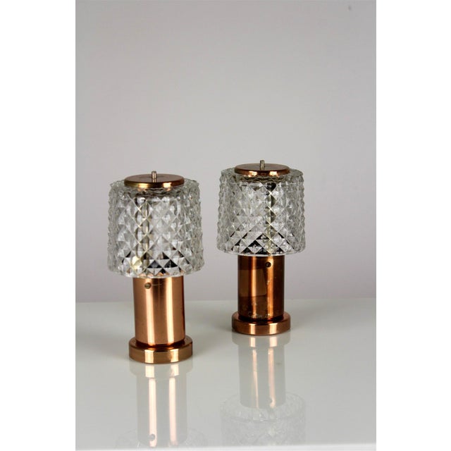Copper Table Lamps from Kamenicky Senov, 1970s, Set of 2 For Sale - Image 14 of 14