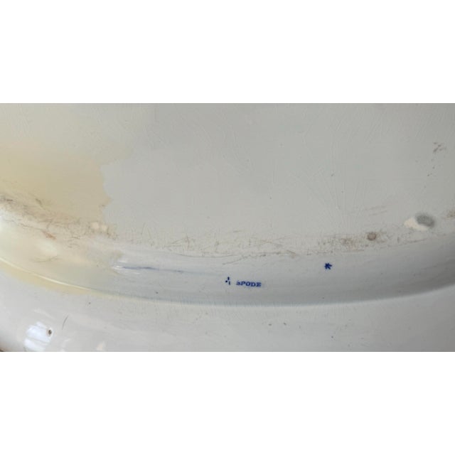 1815 Large Blue and White Spode Transferware Platter "Shooting a Leopard" For Sale - Image 11 of 12