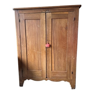 Antique Pine Armoire For Sale