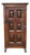 Spanish Rustic Solid Oak Cabinet with Paneled Door and Iron Hardware, 1880s For Sale