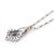 Vintage Tanzanite Diamond 18k White Gold Pendant Necklace For Sale In Los Angeles - Image 6 of 6