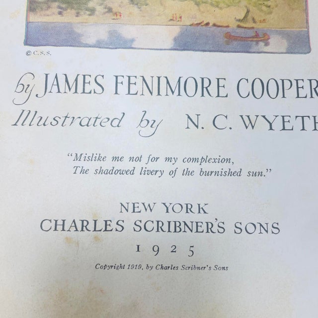 1920s The Last of the Mohicans by James Fenimore Cooper - Published in 1925 For Sale - Image 5 of 10