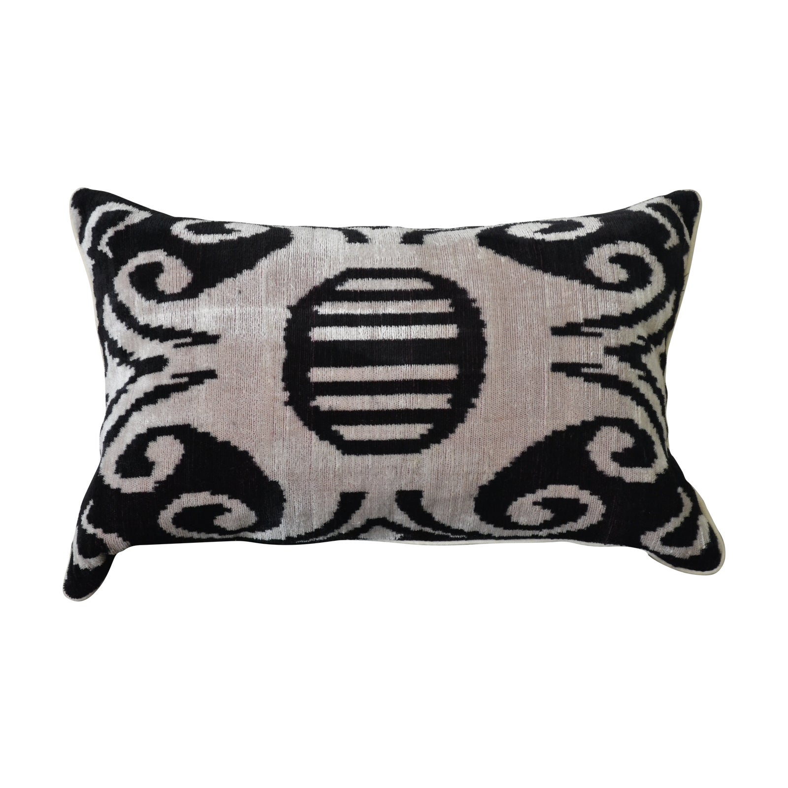 Vintage Silk Ikat Pillow Chairish