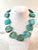 Stunning, vintage turquoise Jasper beaded necklace. 20” long