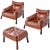 Percival Lafer Mp-81 Brazilian Rosewood & Leather Lounge Chairs and Ottoman Set For Sale