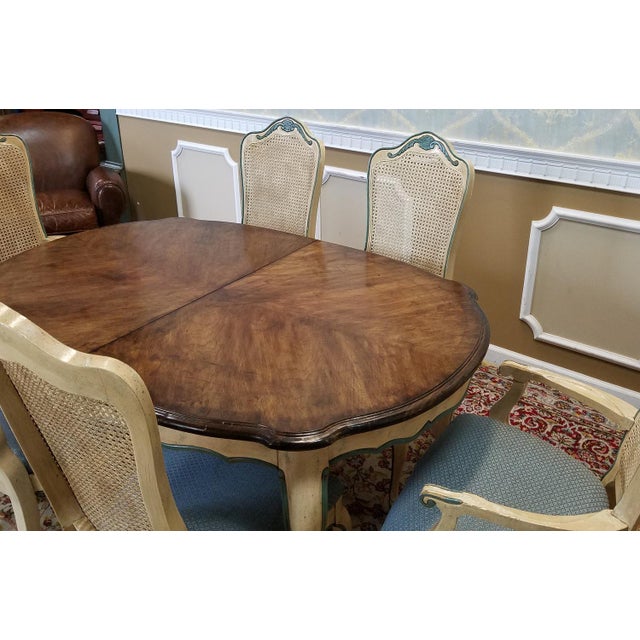 1960s French Provincial Dining Table W 6 Chairs Chairish