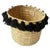 Moroccan Large Black Tassel Basket For Sale