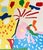 A 1980s abstract serigraph print titled "Flowers 6" by the American artist Knox Martin (1923-2022). This print features...