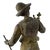 Antique French Louis Guillemin Signed Spelter “Jardinier” Sculpture For Sale - Image 15 of 17