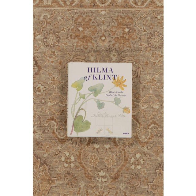 Rug & Kilim’s Oushak-Inspired Rug in Beige and Gold Floral Patterns For Sale - Image 10 of 10