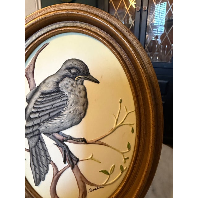 The Boehm Porcelain Fledgling Wall Art Bas-Relief Oval Frame is a unique and original decorative piece made in the United...