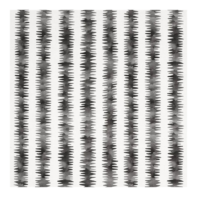 Sample - Schumacher x Happy Menocal Cardiogram Fabric In Charcoal For Sale