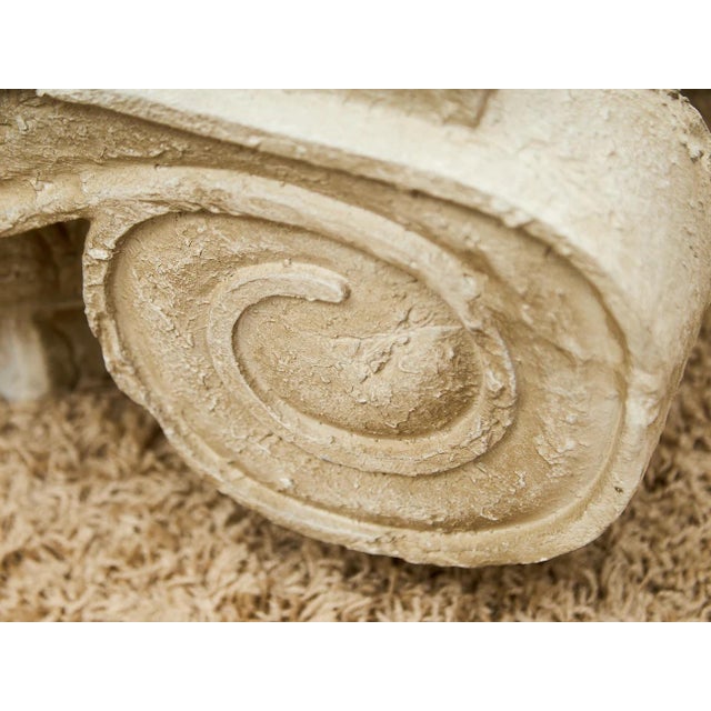 Stone Architectural Ionic Column Capital Coffee Table For Sale - Image 7 of 12