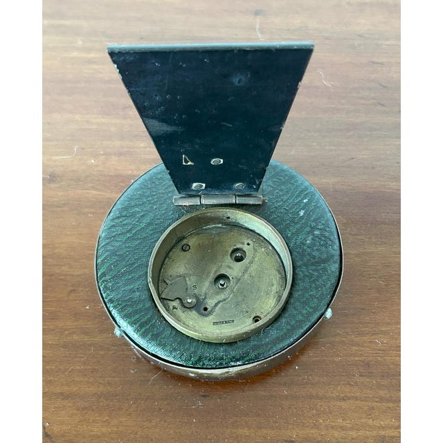 Silver & Enamel Table Clock from Williamson LTD, 1913 For Sale - Image 10 of 17