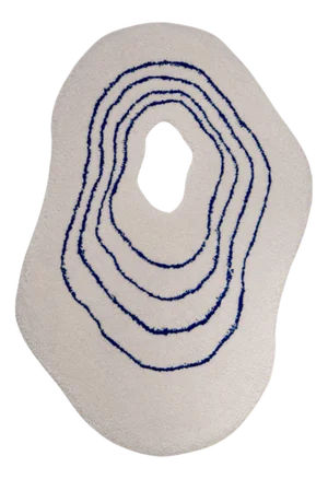 Big Waves Wool Rug by Alan Thomas