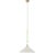 Ray Booth for Visual Comfort Signature Argo 19" Pendant in Antique Brass with Bisque Shade For Sale