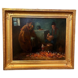 Andor G. Horvath, Figures, 1890s, Oil on Canvas, Framed For Sale