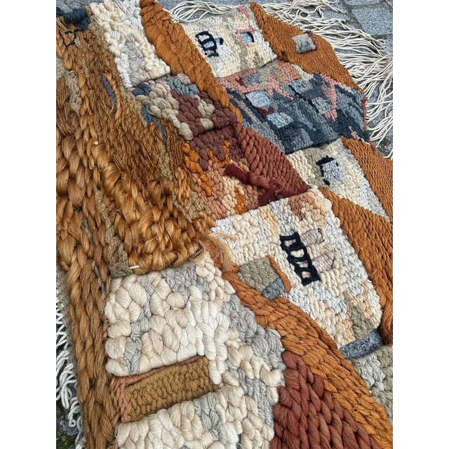 Mid-Century Brutalist Macrame Tapestry, 1950s For Sale - Image 17 of 18