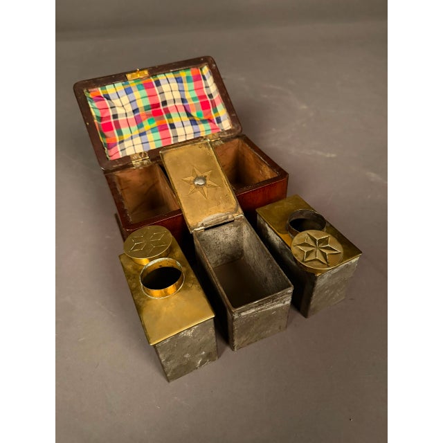 18th Century Dutch Mahogany Tea Caddy With Brass & Bronze Hardware, Circa 1780 For Sale - Image 15 of 15