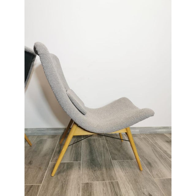 Gray Set of Armchairs by Miroslav Navratil For Sale - Image 8 of 18