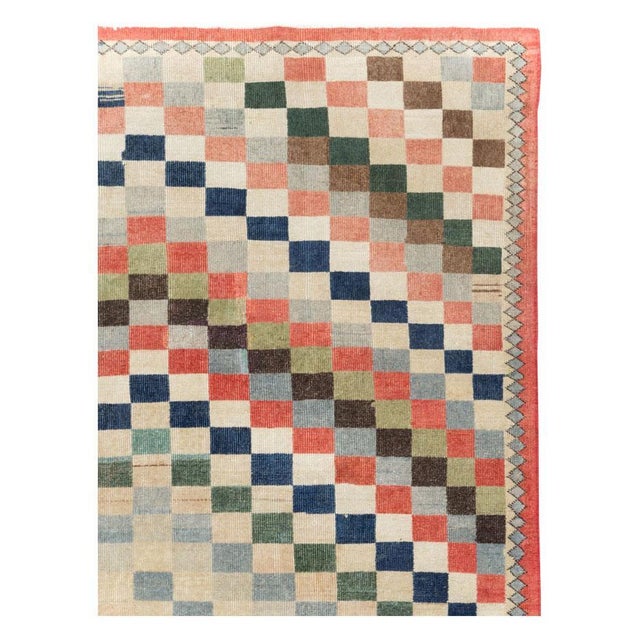 Modern Galerie Shabab Collection Mid-20th Century Handmade Turkish Anatolian Small Room Size Carpet For Sale - Image 3 of 10