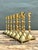 Vintage Brass Centerpiece Candles - Set of 12 For Sale - Image 12 of 12