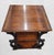 English Vintage Oversized Theodore Alexander Walnut Ebonized Scroll Leg 3 Tier Side Table For Sale - Image 3 of 9