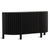 Modern striking black sideboard crafted from acacia wood and finished in a deep black tone. Distinctive fluted facade...