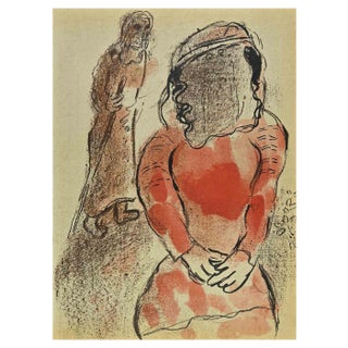 Marc Chagall, Tamar, Beautiful Daughter of Judah, Lithograph, 1960 For Sale