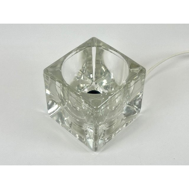 Ice Cube Table Lamp from Peill & Putzer, 1970s, in Flawless conditions. Designed 1970 to 1979 This piece has an...