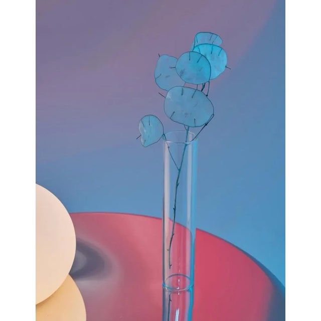 Alby Polished White Nickel Small Table with Lamp by Mason Editions For Sale - Image 10 of 12