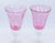 Val De Pome Saba Cobalt Pink Wine Goblets, Christophe Saba Biot Seeded Stemware This Absolutely Gorgeous, Collectible And...