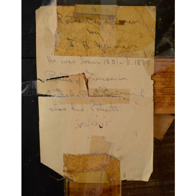 Textile Portrait of Gerardina Van Osch by Dutch Artist Johan Hendrik Neuman For Sale - Image 7 of 8