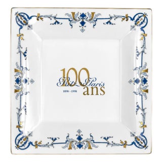 Vintage Ritz Paris Hotel 100 Year Anniversary Porcelain Ashtray Catchall Dish For Sale